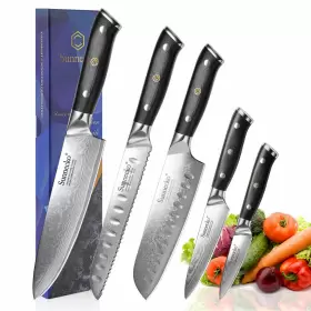 1701103CBSUP005USE SUNNECKO Kitchen Knife Set Chef Damascus