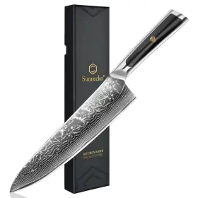 SONNE-ABS-S-8IN SUNNECKO Chef Knife Sharp Kitchen Damascus
