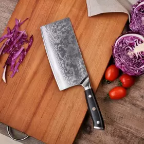 Z1010101S SUNNECKO Meat Cleaver Knife Damascus Steel Slicing #3