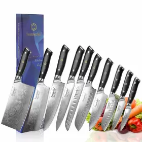 Z1010101S-CNC-10USE SUNNECKO Kitchen Knife Set Chef Damascus #2