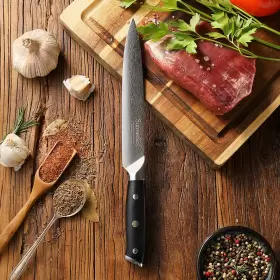 Z1010104S SUNNECKO Slicing Knife Chef Damascus Steel Meat #3