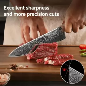 Z1370003S-04 SUNNECKO Kitchen Knives Set Utility Chefs Knife #3