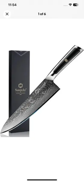 Z1920103S SUNNECKO Chefs Knife Damascus Steel Meat Cutting