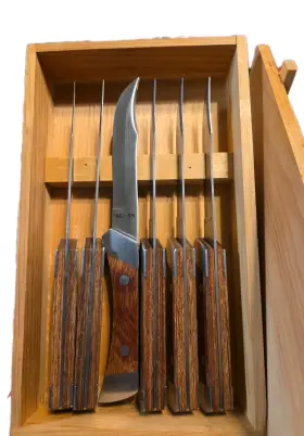 XL-55 SUPREME High Carbon Steel Steak Knives Set