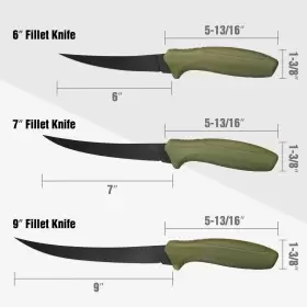820909771630 SWISS TECH Fillet Knives Fish Fishing Knife Set #2