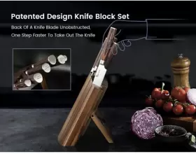 972822275369 SYOKAMI Knife Block Set Kitchen Knives #3