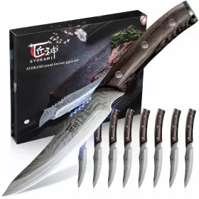 972822275581 SYOKAMI Steak Knives Set High Carbon Steel
