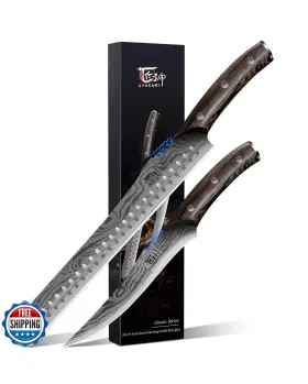 972822277943 SYOKAMI Bbq Carving Knives Set Brisket Slicing