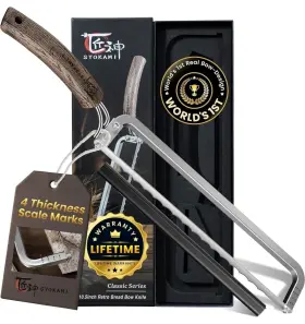 972822278094 SYOKAMI Left Bread Knife Bow Design Razor Sharp