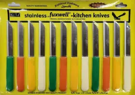 697333016114 T-TABAKH Fuxwell Kitchen Knife Set Steel Blades