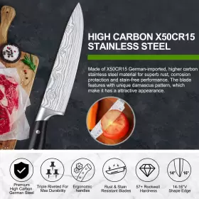 725766832893 TAIMASI Knife Set Kitchen Block Sharpener Rod #3