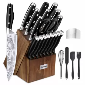 725766832893 TAIMASI Knife Set Kitchen Block Sharpener Rod