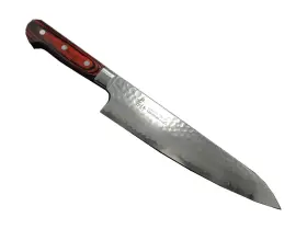 07396 TAKAYUKI Sakai Hammered Damascus Gyuto