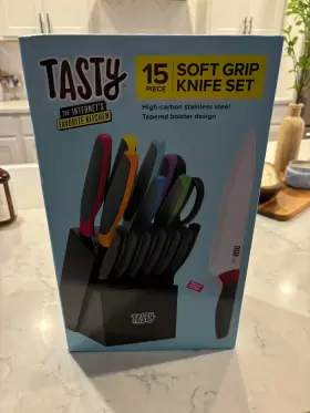 TYX05-C343 TASTY Steel Block Knife Cutlery Set Multicolor