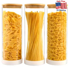 B0DZNT36PD TBWIND Glass Spaghetti Pasta Containers Pantry Lar