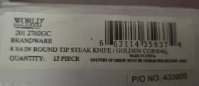 780847777982 TEZZORIO Set Steak Knives Steel Rounded Serrated