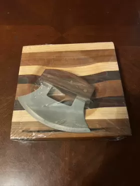 CU52425 TG DESIGNS Ulu Knife Cutting Boar Curved Steel Blade #3