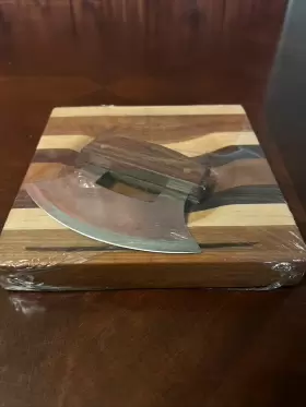 CU52425 TG DESIGNS Ulu Knife Cutting Boar Curved Steel Blade