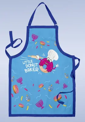 061312051329 THE KOSHER COOK Hanukkah Kids Chef Set Hat Apron #3