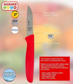 4122 THE KOSHER COOK Meat Paring Knife Sharp Kitchen Handle #2