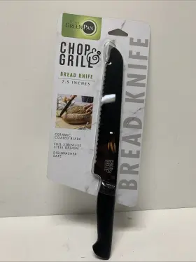 885837026566 THE ORIGINAL GREEN PAN Chop Grill Bread Knife