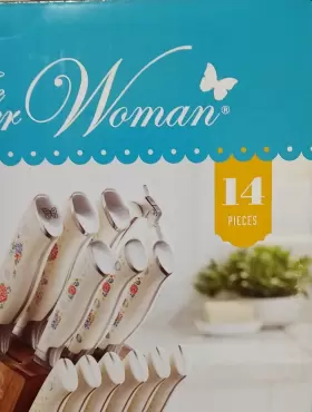 PWS142769314009 THE PIONEER WOMAN Cutlery Set Wood Block #3