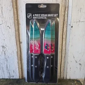SKNHL15 THE SPORTS VAULT Nhl Minnesota Wild Steak Knife Set