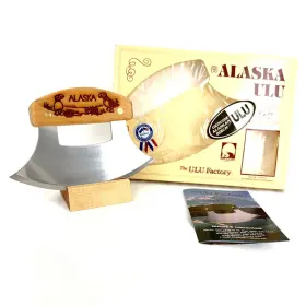 653152040037 THE ULU FACTORY Alaska Knife Birch Stand Box
