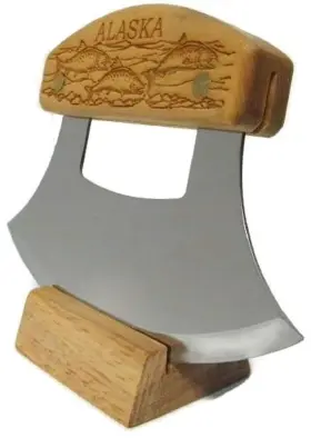 G7BSS THE ULU FACTORY Inupiat Eskimo Birch Alaska Cutlery