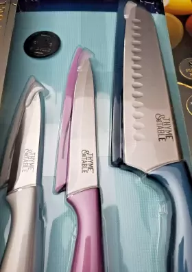 196557145247 THYME TABLE Knife Cutting Mat Set Steel #3