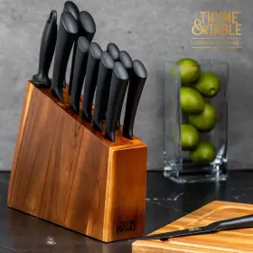 744110372564 THYME TABLE Knife Set Kitchen Block Steel