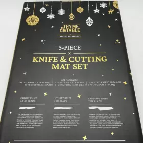 TT0541 THYME TABLE Knife Cutting Mat Set Festive Pink #3
