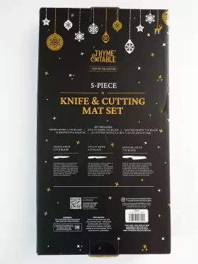 TT0545 THYME TABLE Knife Cutting Mat Set Festive #2