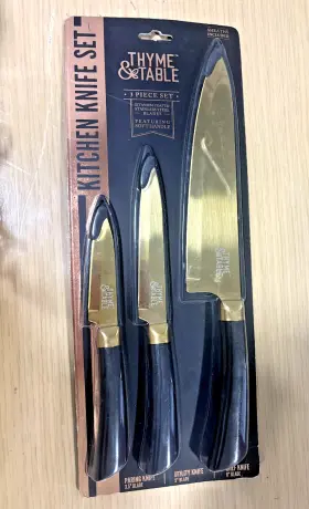 WM1358 THYME TABLE Kitchen Knife Set Titanium Chef Utility