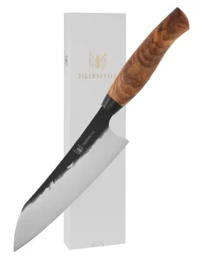 HJC2018 TIGERBEETLE Triple Clamp Steel Santoku Knife Chef