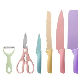 AS009 TJ POP Colorful Kitchen Knife Set Knives Stick