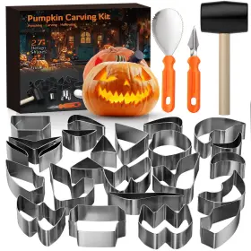 209-NG TKGPE Pumpkin Carving Steel Tools Halloween Molds Kit