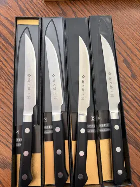 F-797 TOJIRO Set Steak Knives Double Bevel Classic