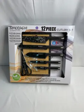 733652164546 TOMODACHI Akita Shears Cutlery Set Cutting Board