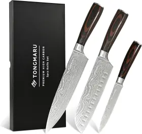 TM-K03BR TONGMARU Kitchen Chef Knife Razor Sharp High Carb