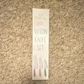 X001JRR9P3 TOVLA JR Kids Knife Set Bpa Dishwasher Safe Pink