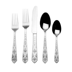 044228027876 TOWLE Pueblo Steel Flatware Set Service