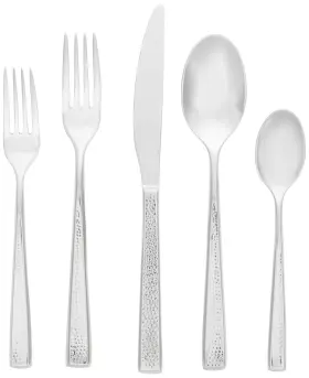 044228037851 TOWLE LIVING Mea Forged Steel Flatware Set