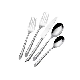 793842039061 TOWLE LIVING Wave Flatware Service Set Steel #2