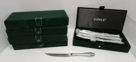 T1362909GR TOWLE Silversmiths Boston Antique Set Steak Knives