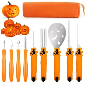 760701763993 TRAALL Pumpkin Carving Tools Halloween Set Sta