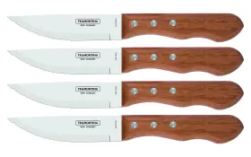 22399-079 TRAMONTINA Steak Knives Set Sharp Knife Wooden