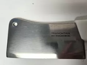 2410 TRAMONTINA Meat Cleaver Blade Inox Brasil Box Handle #3