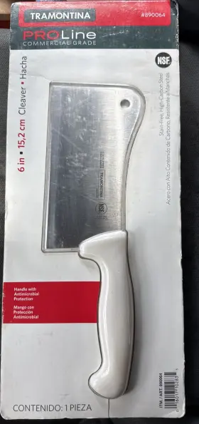 890064 TRAMONTINA Proline Chefs Cleaver Antimicrobial Handle