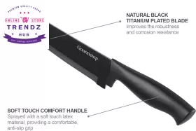 GMTKT01 TRENDZ HUB Kitchen Knife Set Drilling Magnetic Strip #3